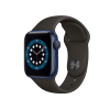 Refurbished Apple Watch Series 6 | 40mm | Aluminum Case Blue | Black Sport Band | GPS | WiFi + 4G