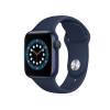 Apple Watch Series 6 | 40mm | Aluminium Case Blauw | Deep Navy sportbandje | GPS | WiFi + 4G