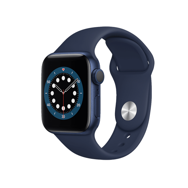 Refurbished Apple Watch Series 6 | 40mm | Aluminum Case Blue | Deep Navy Sport Band | GPS | WiFi + 4G