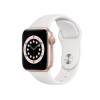 Refurbished Apple Watch Series 6 | 40mm | Aluminum Case Gold | White Sport Band | GPS | WiFi + 4G