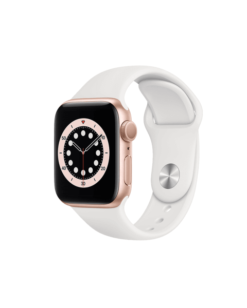 Refurbished Apple Watch Series 6 | 40mm | Aluminum Case Gold | White Sport Band | GPS | WiFi