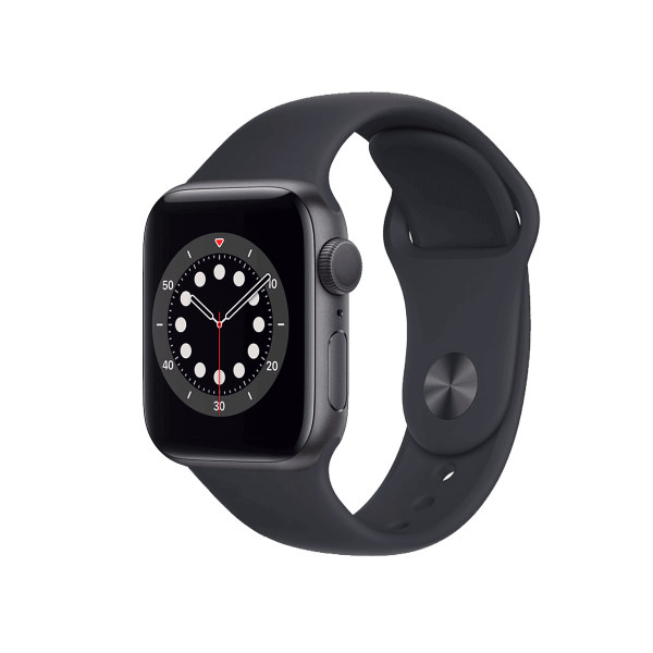 Refurbished Apple Watch Series 6 | 40mm | Aluminum Case Space Gray | Midnight Blue Sport Band | GPS | WiFi