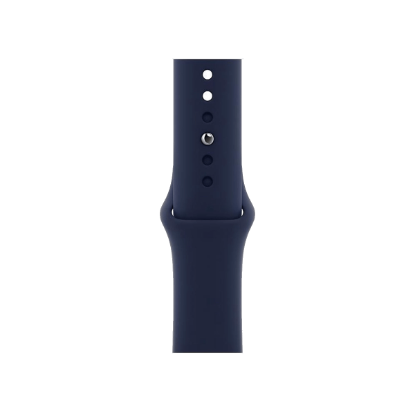Refurbished Apple Watch Series 6 | 40mm | Stainless Steel Case Gold | Deep Navy Sport Band | GPS | WiFi + 4G