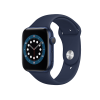 Refurbished Apple Watch Series 6 | 44mm | Aluminum Case Blue | Deep Navy Sport Band | GPS | WiFi + 4G