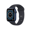 Refurbished Apple Watch Series 6 | 44mm | Aluminum Case Blue | Midnight Blue Sport Band | GPS | WiFi + 4G