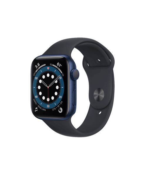 Refurbished Apple Watch Series 6 | 44mm | Aluminum Case Blue | Midnight Blue Sport Band | GPS | WiFi + 4G