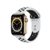 Refurbished Apple Watch Series 6 | 44mm | Stainless Steel Case Gold | White Nike Sport Band | GPS | WiFi + 4G