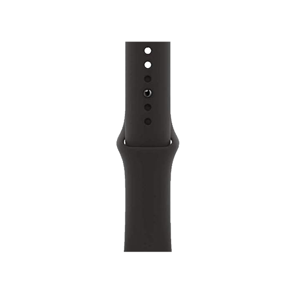 Refurbished Apple Watch Series 6 | 44mm | Stainless Steel Case Gold | Black Sport Band | GPS | WiFi + 4G