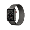 Refurbished Apple Watch Series 6 | 44mm | Stainless Steel Case Graphite | Graphite Milanese Strap | GPS | WiFi + 4G