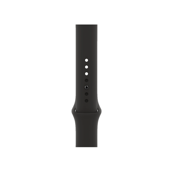 Refurbished Apple Watch Series 6 | 44mm | Stainless Steel Case Graphite | Black Sport Band | GPS | WiFi 