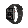 Refurbished Apple Watch Series 6 | 44mm | Stainless Steel Case Graphite | Black Sport Band | GPS | WiFi 