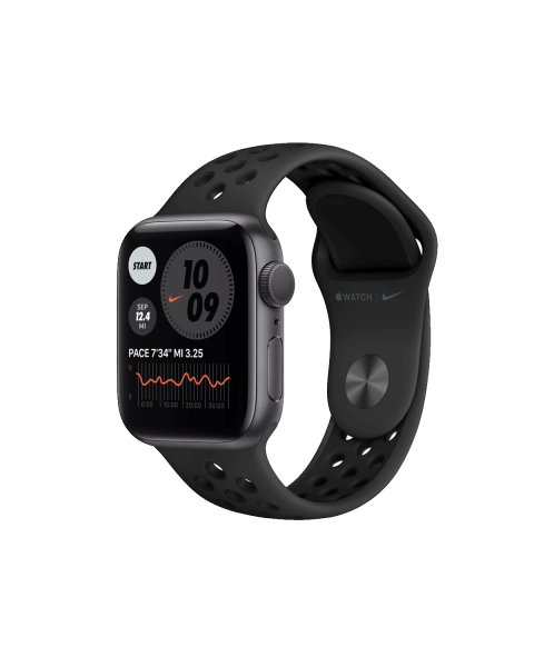 Refurbished Apple Watch Series 6 | 40mm | Aluminum Case Space Gray | Black Nike Sport Band | GPS | WiFi