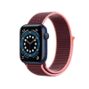 Refurbished Apple Watch Series 6 | 44mm | Aluminum Case Blue | Purple sport loop | GPS | WiFi + 4G