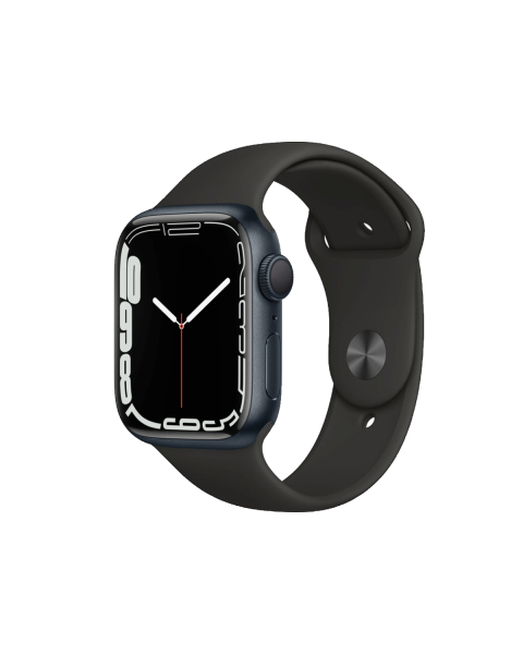 Refurbished Apple Watch Series 7 | 41mm | Aluminum Case Midnight Blue | Black Sport Band | GPS | WiFi