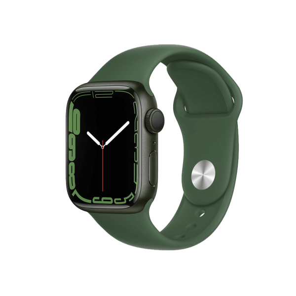 Refurbished Apple Watch Series 7 | 41mm | Aluminum Case Green | Green Sport Band | GPS | WiFi + 4G