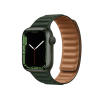 Refurbished Apple Watch Series 7 | 41mm | Aluminum Case Green | Green leather link | GPS | WiFi + 4G