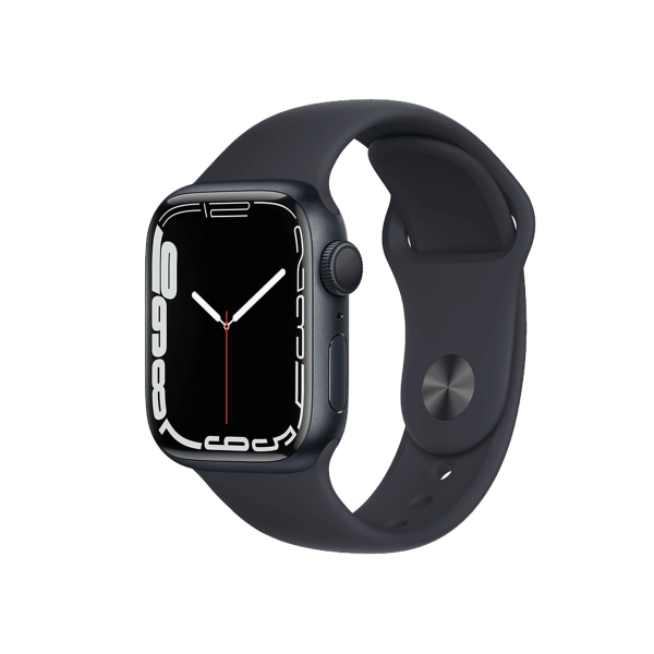 Refurbished Apple Watch Series 7 | 41mm | Aluminum Case Midnight Blue | Blue Sport Band | GPS | WiFi + 4G