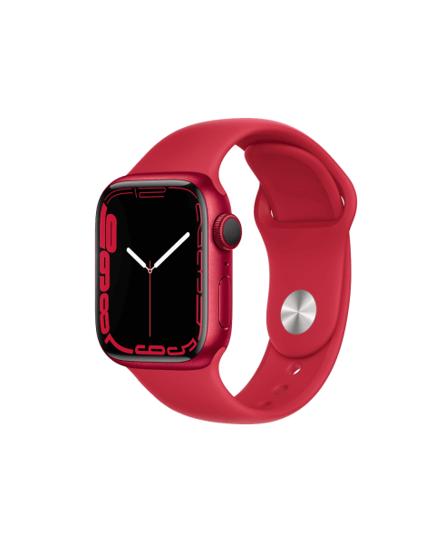 Refurbished Apple Watch Series 7 | 41mm | Aluminum Case Red | Red Sport Band | GPS | WiFi