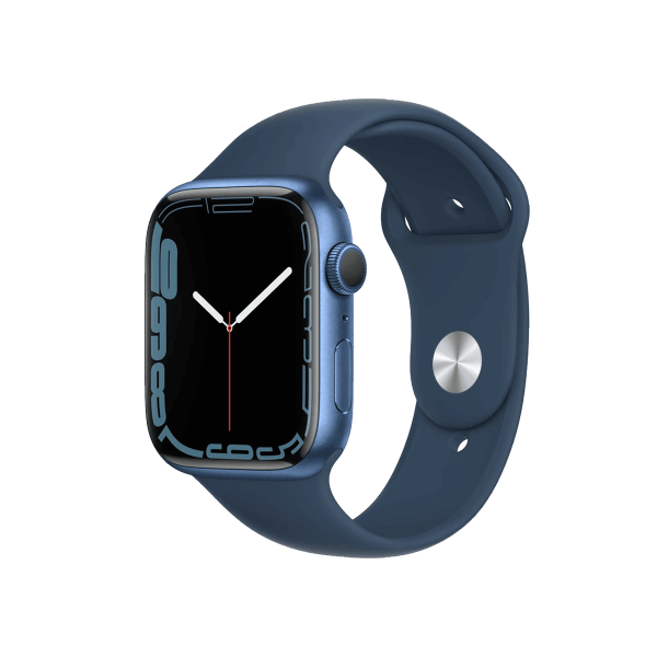 Refurbished Apple Watch Series 7 | 45mm | Aluminum Case Blue | Blue Sport Band | GPS | WiFi + 4G