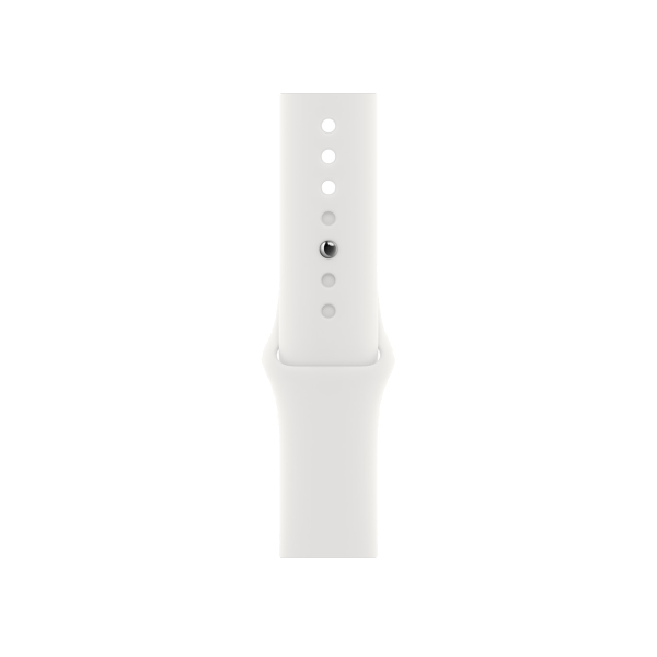 Refurbished Apple Watch Series 7 | 45mm | Aluminum Case Starlight White | White Sport Band | GPS | WiFi + 4G