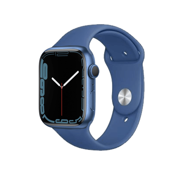 Refurbished Apple Watch Series 7 | 45mm | Aluminum Case Blue | Delft Blue Sport Band | GPS | WiFi