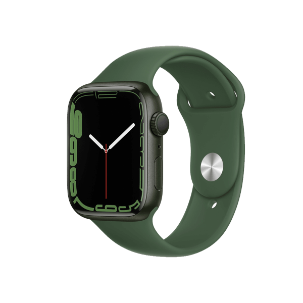 Refurbished Apple Watch Series 7 | 45mm | Aluminum Case Green | Green Sport Band | GPS | WiFi + 4G