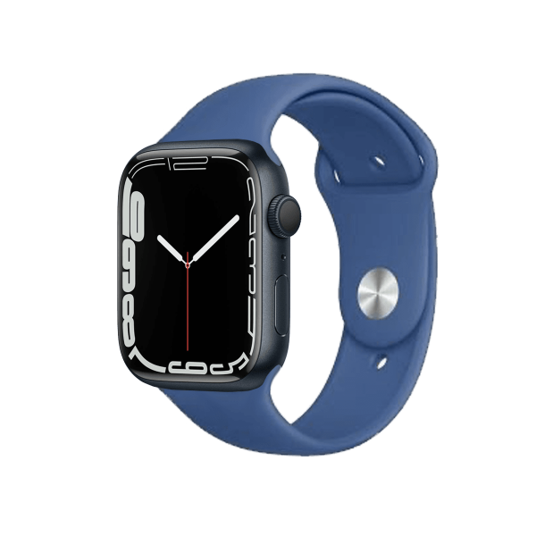 Refurbished Apple Watch Series 7 | 45mm | Aluminum Case Midnight Blue | Delft Blue Sport Band | GPS | WiFi