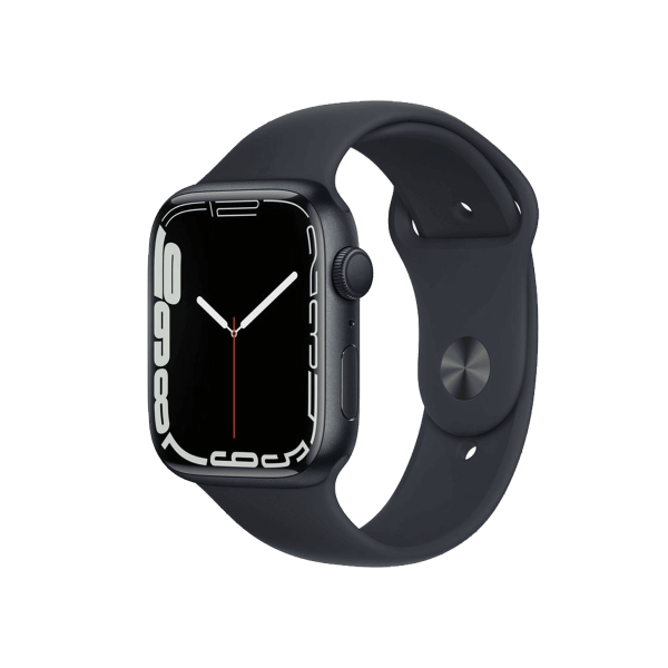 Refurbished Apple Watch Series 7 | 45mm | Aluminum Case Midnight Blue | Midnight Blue Sport Band | GPS | WiFi + 4G