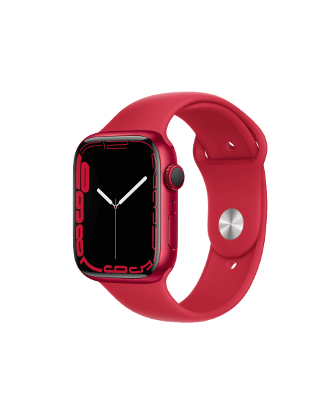 Refurbished Apple Watch Series 7 | 45mm | Aluminum Case Red | Red Sport Band | GPS | WiFi + 4G
