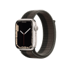 Refurbished Apple Watch Series 7 | 45mm | Aluminum Case Starlight White | Tornado/Gray Sport Loop | GPS | WiFi + 4G