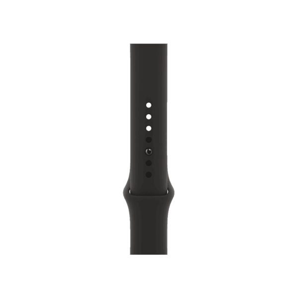 Refurbished Apple Watch Series 7 | 45mm | Aluminum Case Starlight White | Black Sport Band | GPS | WiFi + 4G