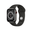 Refurbished Apple Watch Series 7 | 45mm | Titanium Case Space Black | Black Sport Band | GPS | WiFi + 4G