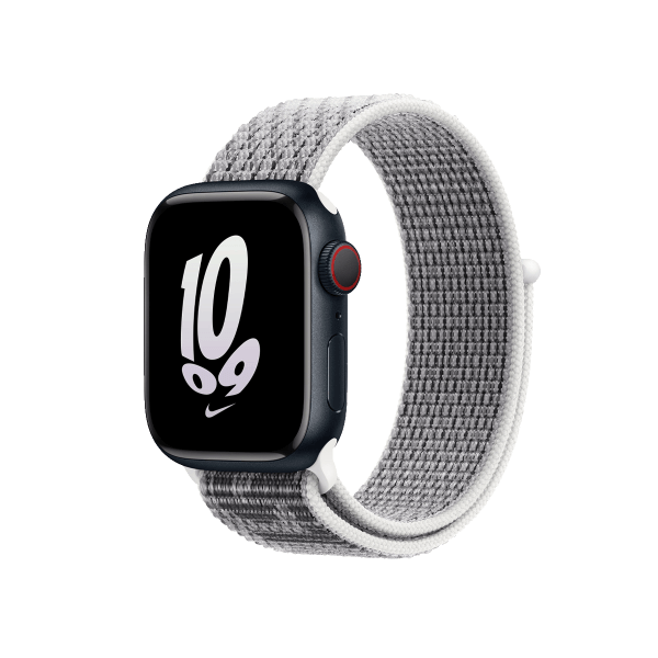 Refurbished Apple Watch Series 8 | 41mm | Aluminum Case Midnight Blue | Nike Sport Loop Summit White | GPS | WiFi