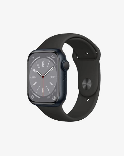 Refurbished Apple Watch Series 8 | 41mm | Aluminum Case Midnight Blue | Black Sport Band | GPS | WiFi