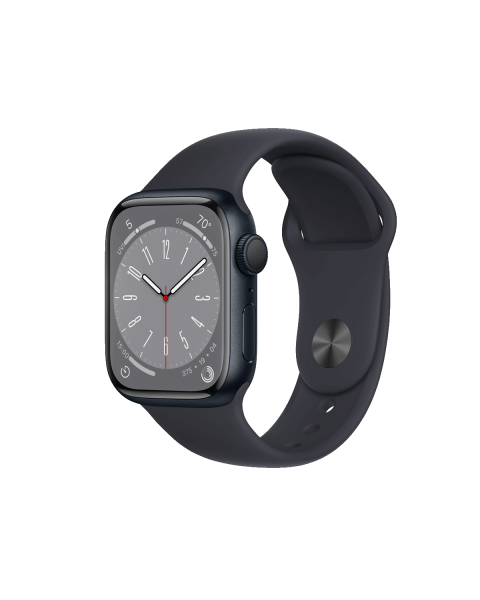 Refurbished Apple Watch Series 8 | 41mm | Aluminum Case Midnight Blue | Midnight Blue Sport Band | GPS | WiFi + 4G