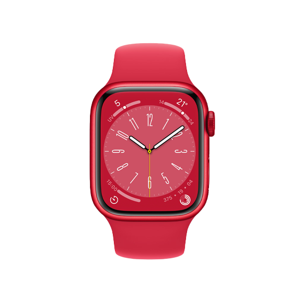 Refurbished Apple Watch Series 8 | 41mm | Aluminium Case Red | Red Sport Band | GPS | WiFi