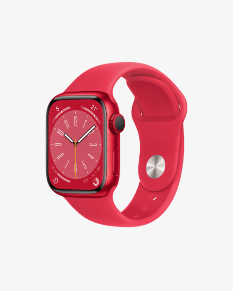 Refurbished Apple Watch Series 8 | 41mm | Aluminium Case Red | Red Sport Band | GPS | WiFi
