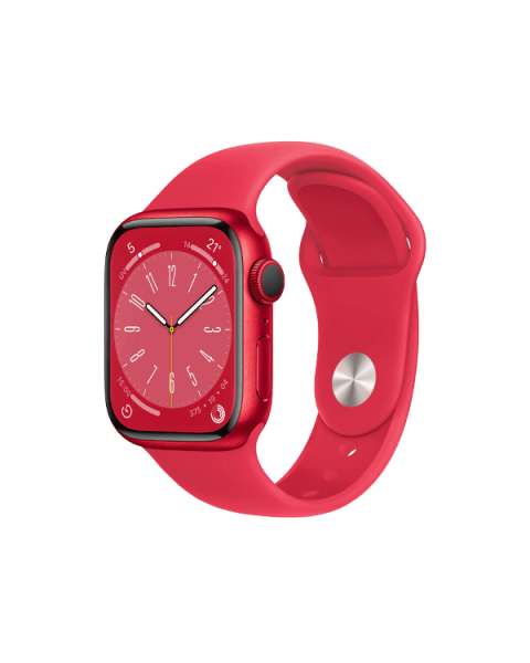 Refurbished Apple Watch Series 8 | 41mm | Aluminium Case Red | Red Sport Band | GPS | WiFi