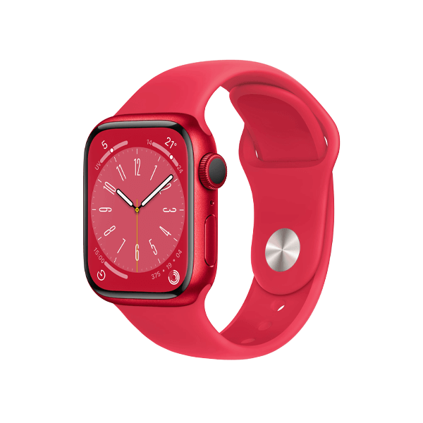 Refurbished Apple Watch Series 8 | 41mm | Aluminium Case Red | Red Sport Band | GPS | WiFi