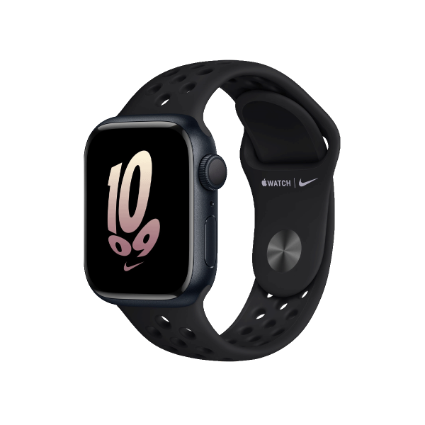 Refurbished Apple Watch Series 8 | 41mm | Aluminum Case Midnight Blue | Nike Sport Loop Black | GPS | WiFi