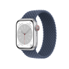 Refurbished Apple Watch Series 8 | 45mm | Aluminum Case Silver | Storm Blue Woven Solo Loop | GPS | WiFi