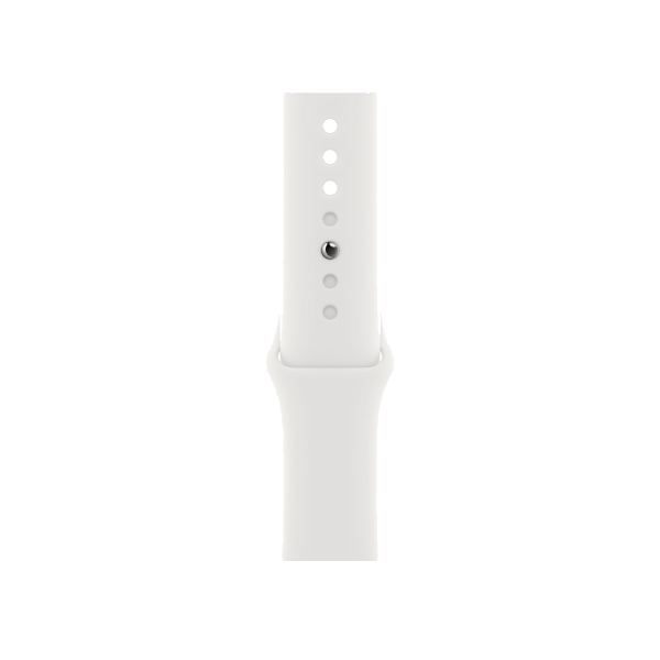 Refurbished Apple Watch Series 8 | 45mm | Aluminum Case Silver | White Sport Band | GPS | WiFi + 4G