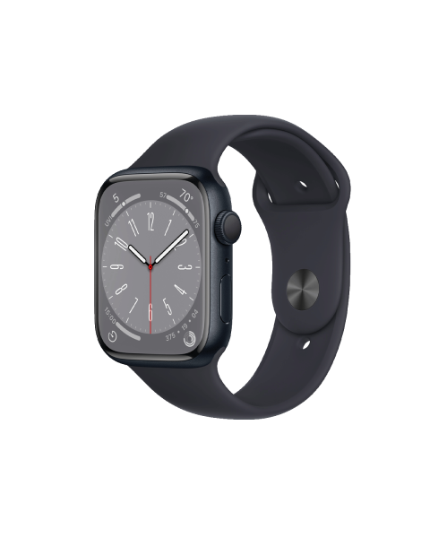 Refurbished Apple Watch Series 8 | 45mm | Aluminum Case Midnight Blue | Midnight Blue Sport Band | GPS | WiFi + 4G