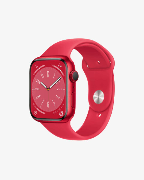 Refurbished Apple Watch Series 8 | 45mm | Aluminum Case Red | Red Sport Band | GPS | WiFi