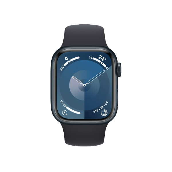 Refurbished Apple Watch Series 9 | 41mm | Aluminium Case Midnight | Midnight Sport Band S/M | GPS | WiFi + 4G