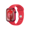 Refurbished Apple Watch Series 9 | 45mm | Aluminium Case Red | Red Sport Band M/L | GPS | WiFi + 4G