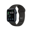 Refurbished Apple Watch Series SE 2022 | 40mm | Aluminum Case Midnight Blue | Black Sport Band | GPS | WiFi + 4G