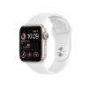 Refurbished Apple Watch Series SE 2022 | 40mm | Aluminum Case Starlight White | White Sport Band | GPS | WiFi + 4G