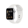 Refurbished Apple Watch Series SE 2022 | 40mm | Aluminum Case Silver | White Sport Band | GPS | WiFi + 4G