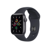 Refurbished Apple Watch Series SE | 40mm | Aluminum Case Space Gray | Midnight Blue Sport Band | GPS | WiFi + 4G